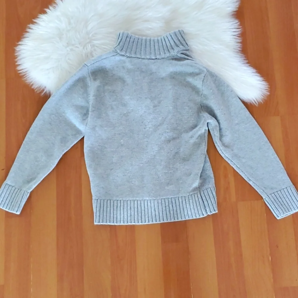 NWT Childrens Place boys gray zip sweater sz 4